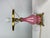 Metal Table Lamp in Pink Opaline Glass, 1930s For Sale - Image 7 of 9