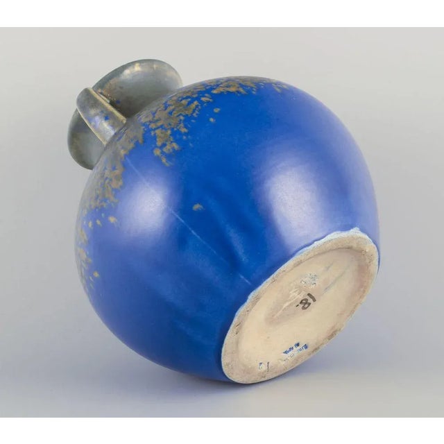 Large Ceramic Vase with Two Handles from Villeroy & Boch, Luxembourg, 1930s For Sale - Image 6 of 10