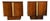 Pair of Mid Century Modern Walnut Nightstands, Canadian Made Two Door Bedside Cabinets For Sale