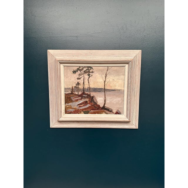 Scandinavian Artist, Landscape, 1950s, Oil on Panel, Framed For Sale - Image 16 of 16