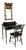 Antique Hitchcock Vanity Desk with Chair and Mirror, 1950, Set of 3 For Sale