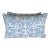 Pair of Custom Fortuny Textile Pillows in Blue With Velvet Backs For Sale
