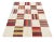 Handwoven Cotton Area Rug Vegetable Dyed Beige and Red Tile Patterned Dhurrie - 8'x10' For Sale - Image 9 of 10