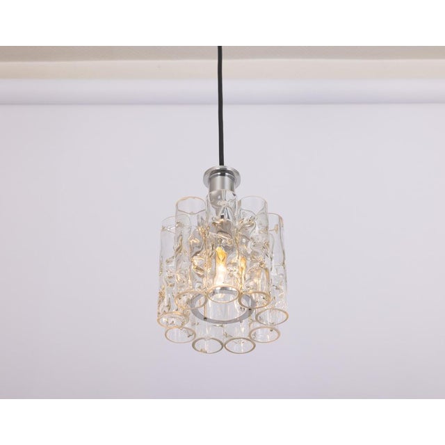 Petite Murano Tubes 1 of 5 Pendant Lights by Doria, 1970s For Sale - Image 11 of 13