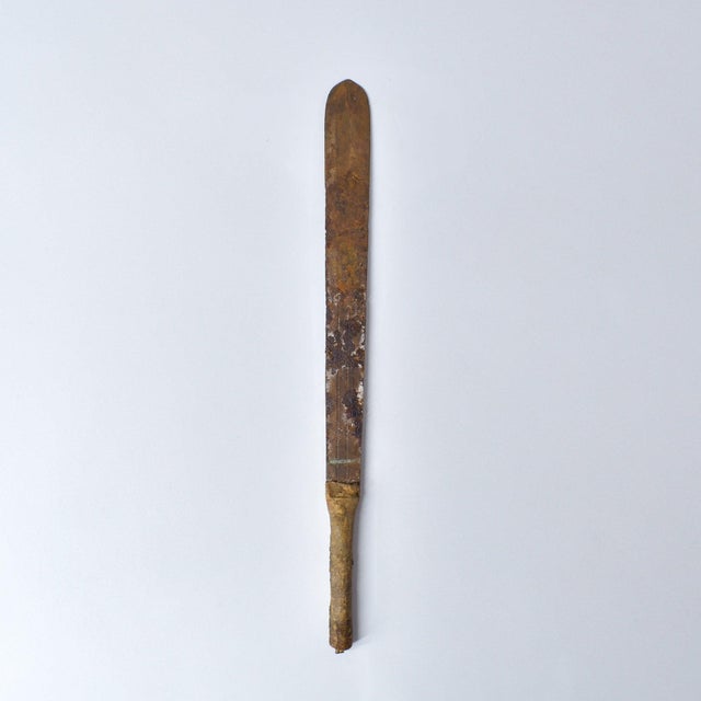 Early 20th Century Asante Iron Sword with Wood Handle Ghana For Sale In Denver - Image 6 of 11