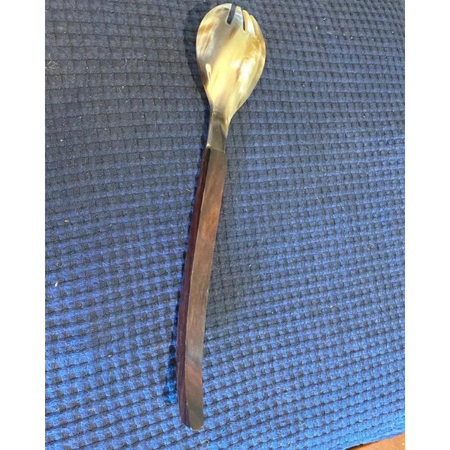 Mid-Century modern Rosewood and Bakelite Salad Servers - A Pair For Sale - Image 10 of 10