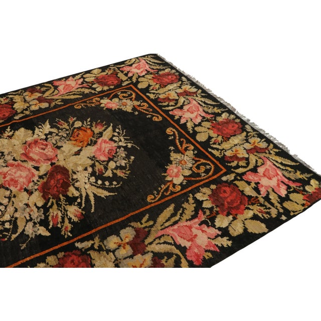 Rug & Kilim Vintage Bessarabian-Design Turkish Red and Pink Wool Kilim Rug For Sale - Image 4 of 6