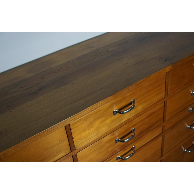 Large Dutch Cherry Apothecary Cabinet, 1950s For Sale - Image 4 of 18