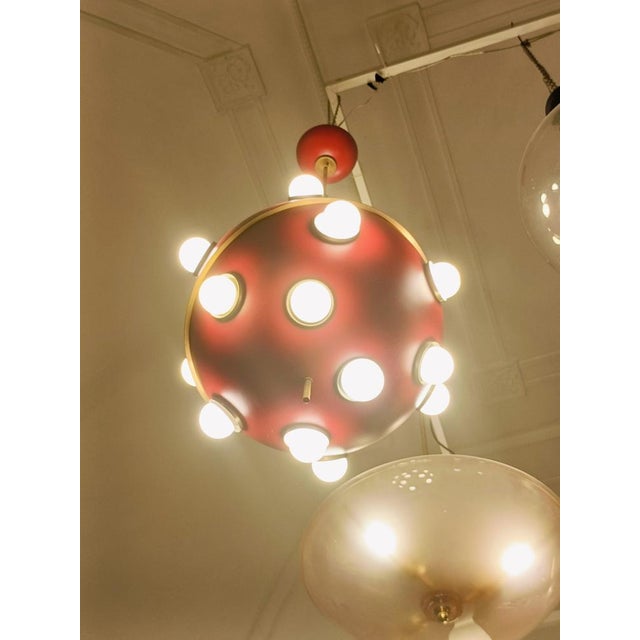 Mod. 553 Pendant Lamp by Oscar Torlasco for Lumi, Italy, 1960s For Sale - Image 6 of 10