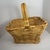 Extra sturdy hefty weight basket. , Light natural colored wicker gathering basket, strong bamboo rim and handle Overall...