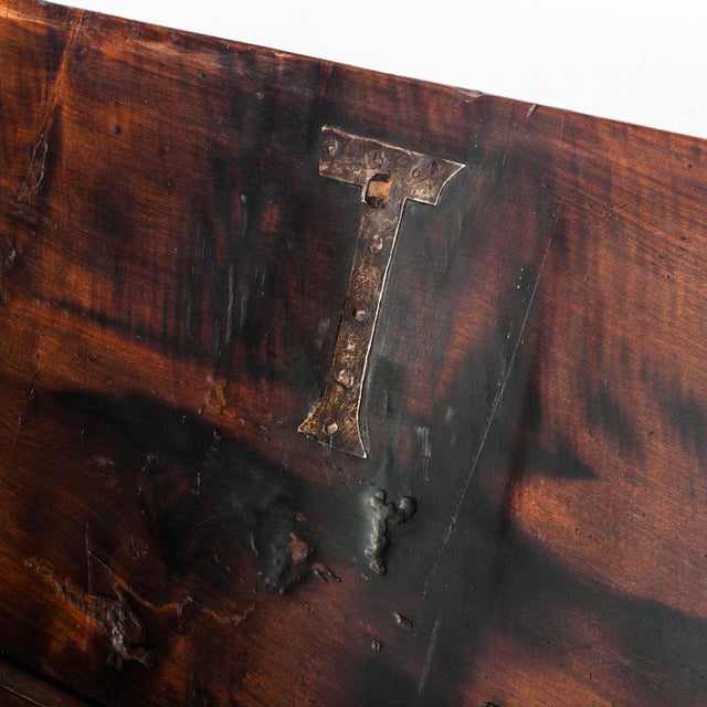 18th Century Catalan Bridal Chest in Walnut For Sale - Image 14 of 18