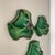 Sputnik Green Ceramic Wall Lights attributed to Pan Ceramics, Germany, 1970s, Set of 3 For Sale - Image 10 of 16