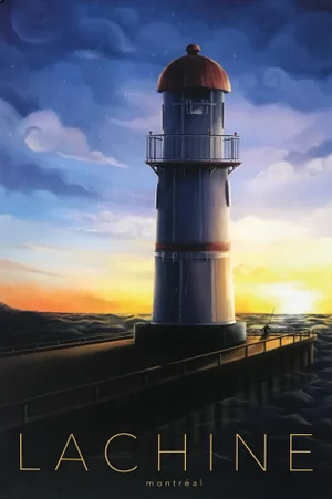 2020 Contemporary Montreal Poster - Lachine (Lighthouse)