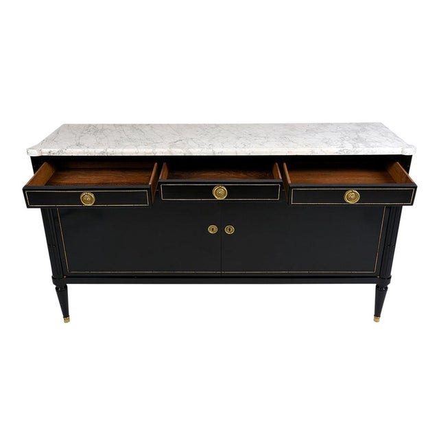 Antique French Louis XVIStyle Ebonized Buffet Chairish