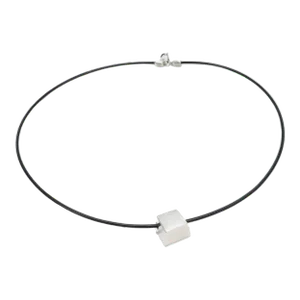 Frank Gehry for Tiffany & Co. Cube Torque Sterling Silver Choker Necklace
