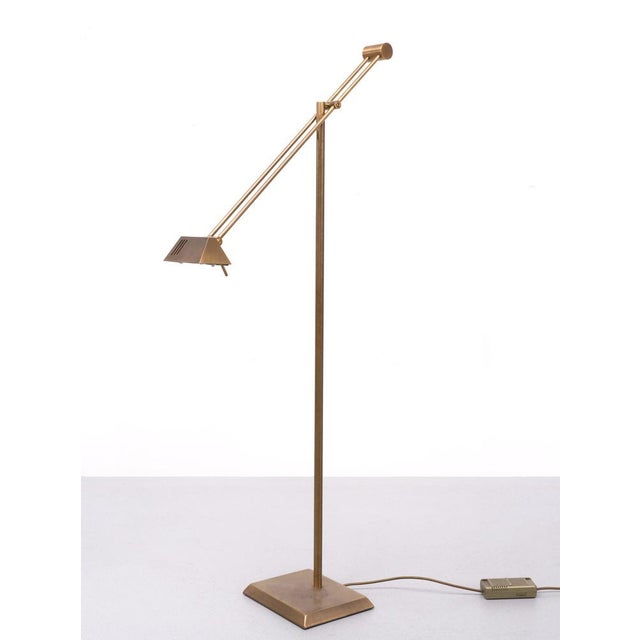 Halogen Bronze Floor Lamp by Egon Hillebrand, Germany, 1980s For Sale - Image 6 of 14