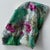 French Warp Printed Floral Jacquard Silver-Metallic Fabric - For Sale - Image 4 of 4