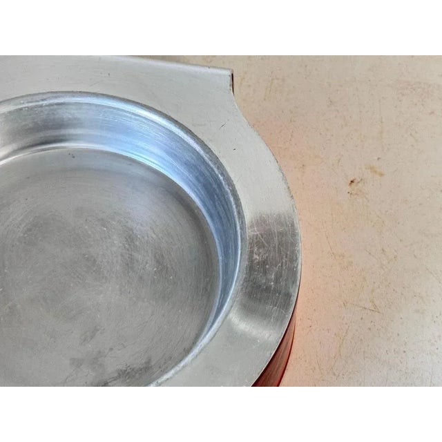 Metal Ashtray in Cast Aluminium and Glass by Chivas, France, 1970s For Sale - Image 7 of 11