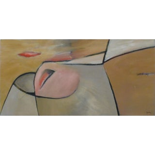 "Sleeping" Abstract Oil and Acrylic Painting by Scott Spencer For Sale