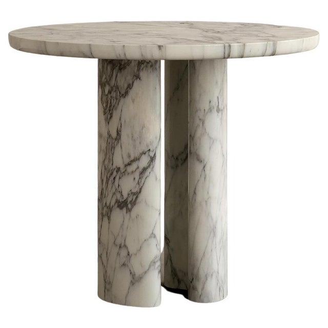 Roman Dining Table I in Arabescato Marble by Paloma Editions For Sale - Image 6 of 6