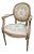 Louis XVI Style Walnut Needlepoint Arm Chair For Sale
