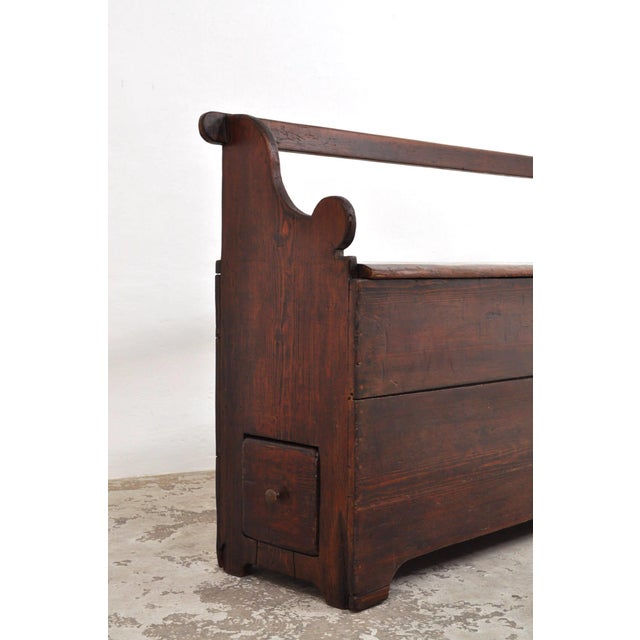 Antique Storage Bench, 1830s For Sale - Image 6 of 12