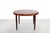 Round dining table produced in Denmark in sept 1969. The table is made of beautiful dark veneer and finished with solid...