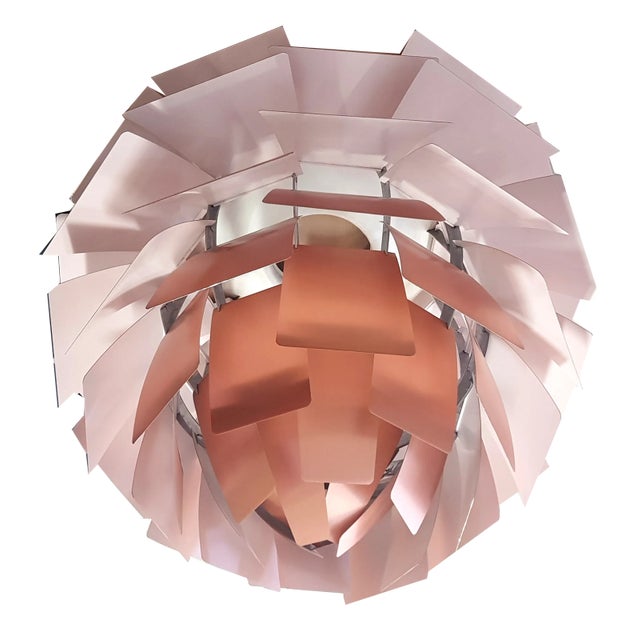Large Artichoke Copper Rose Ceiling Light by Poul Henningsen for Louis Poulsen, 1970s For Sale