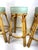 1960s Set of 4 Mid Century Cal-Asia Rattan Bar Stools With Mint Green Upholstered Seats For Sale In Little Rock - Image 6 of 8