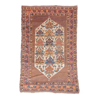 Antique Persian Afshar Rug 4' X 5'10'' For Sale