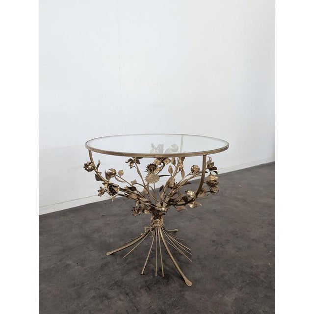 Brass and Glass Coffee Table in the style of Hans Kogl, in Very Good conditions.