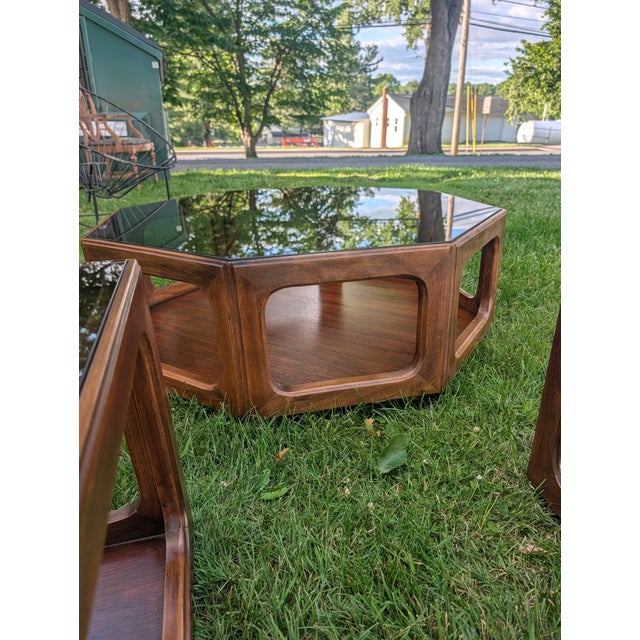 Vintage Mid-Century Modern j.b. Van Sciver Walnut Coffee & Side Table Set - 4 Pieces For Sale - Image 6 of 18