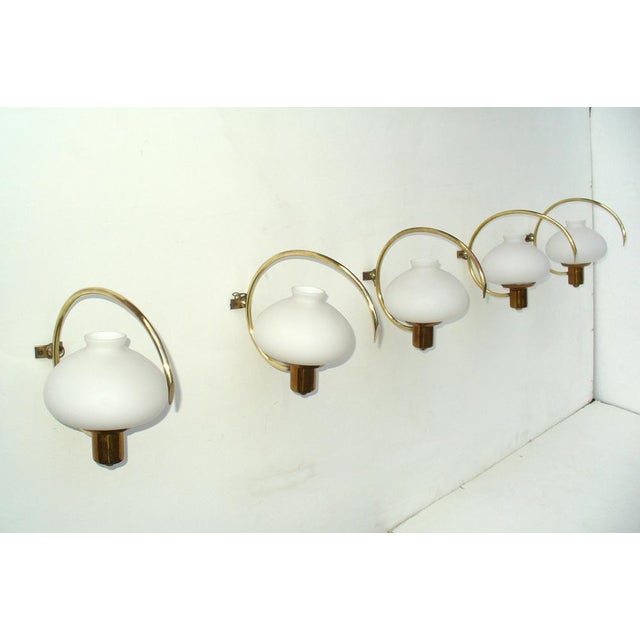 Wall Lights from Stilnovo, 1950s, Set of 5 For Sale - Image 6 of 6