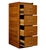Mid-Century Scandinavian Oak Filing Cabinet, 1950s For Sale - Image 9 of 10