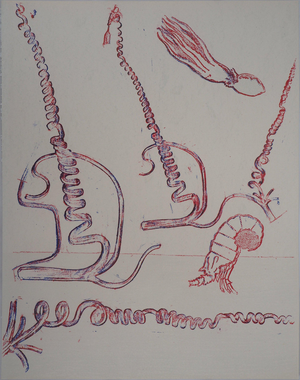 Max Ernst, Composition surréaliste, Lithograph
