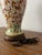 Wood Vintage Hand-Painted Italian Style Ceramic Table Lamp With Ochre Scrollwork & Celadon Green Accents For Sale - Image 7 of 11