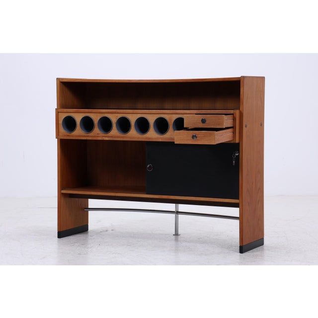 Mid-Century Teak Boomerang Bar by Erik Buch for Dyrlund, 1960s For Sale - Image 6 of 18
