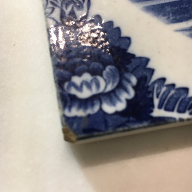 Ceramic Wedgwood Delft Tile: The Pilgrim Memorial - 1899 For Sale - Image 7 of 10