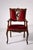 Art Nouveau Italian Red Armchairs in the style of Georges De Feure, 1905, Set of 2 For Sale - Image 4 of 11
