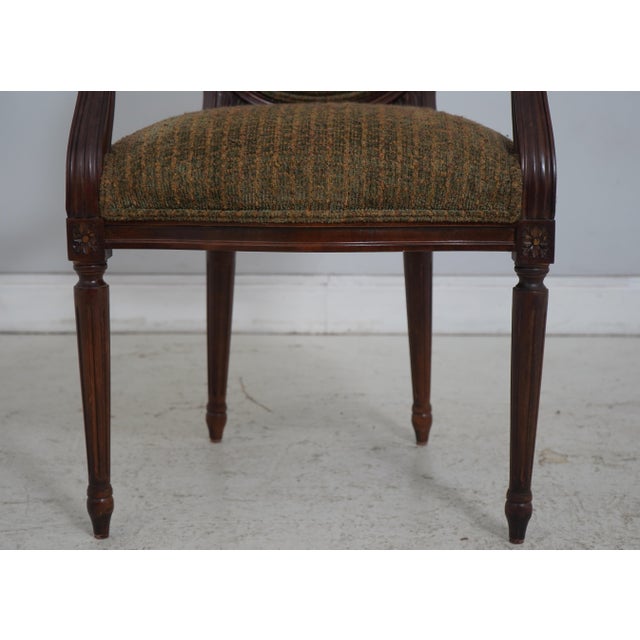 Pair of Century Louis XVI Arm Chairs For Sale - Image 9 of 18