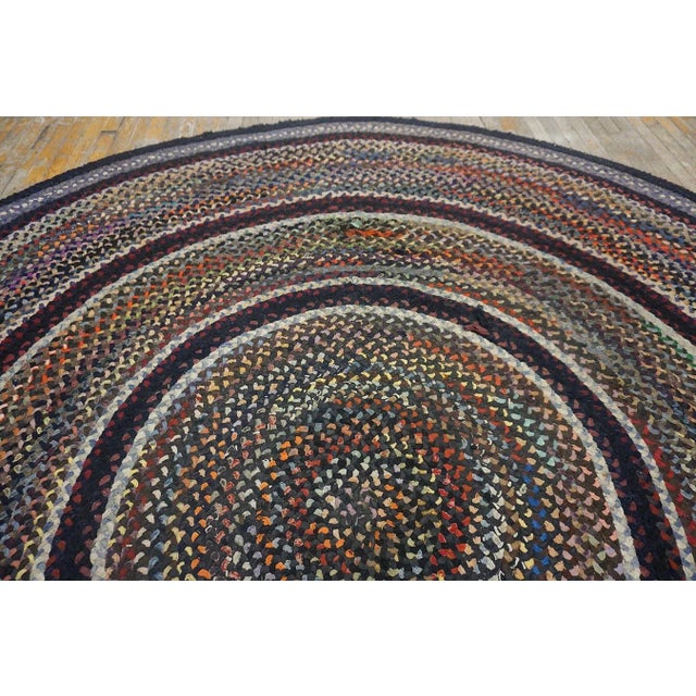 Textile 1930s American Braided Rug For Sale - Image 7 of 12