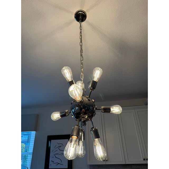 1970s Mid Century Modern Murano Venini Triedi Sputnik Chandelier For Sale - Image 13 of 17