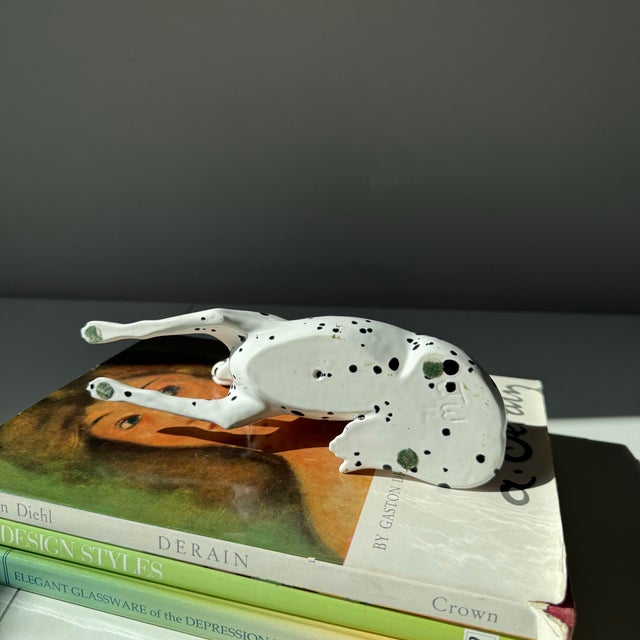 Ceramic 1960s Hand Painted Ceramic Dalmatian Dog Figurine For Sale - Image 7 of 7