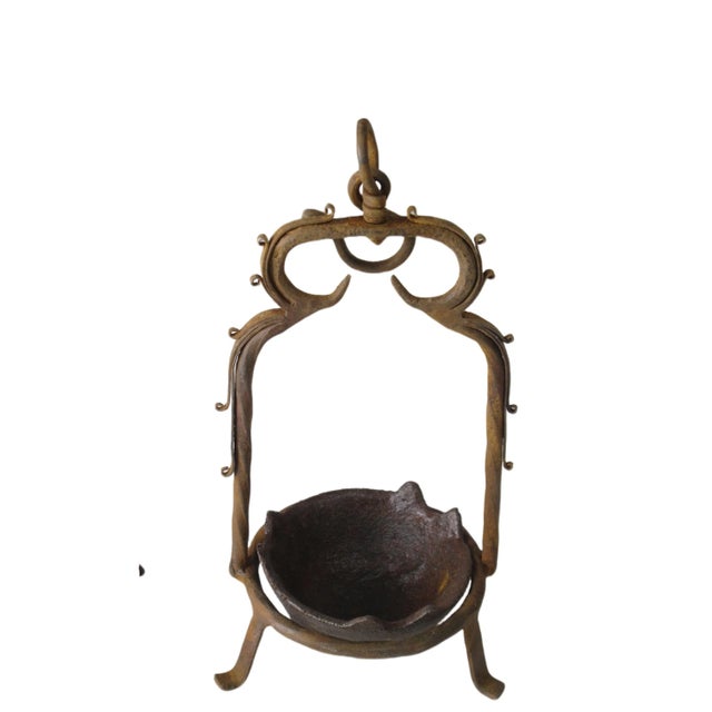 Pair of Vintage Oil Burner or Candle Holder For Sale In Greensboro - Image 6 of 7