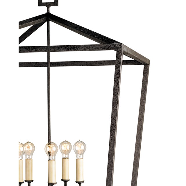 Modern Currey & Company Denison Grande Black Lantern For Sale - Image 3 of 3