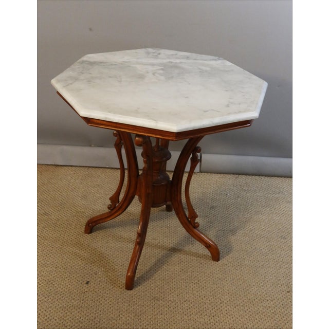 Wood Walnut Side Table, 1970s For Sale - Image 7 of 9