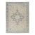 Antique Persian Serapi Beige and Blue Wool Rug Featuring a Medallion Design For Sale