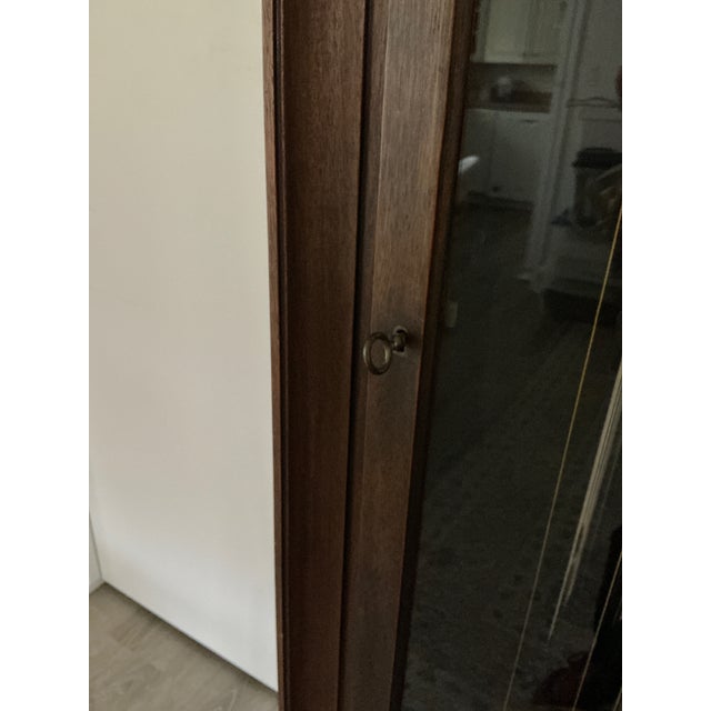 American 1915 Herschede Hall Walnut Grandfather Tall Clock 5 Chimes For Sale - Image 3 of 9