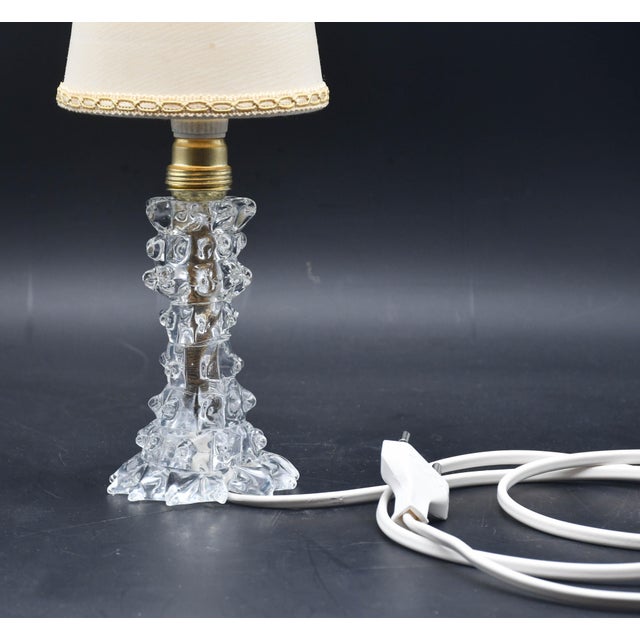 Charming table lamp or vase in mouth-blown rostrato Murano glass from the middle of the last century. This wonderful...