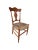Mid-20th Century Carved Mahogany and Low Rush Seat Side Chair For Sale - Image 4 of 9
